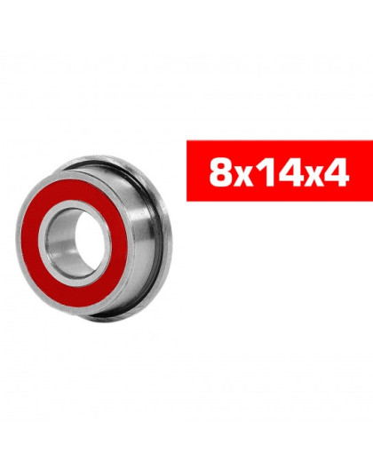 "8x14x4mm FLANGED ""HS"" RUBBER SEALED BEARING SET (10pcs) - UR7843 -