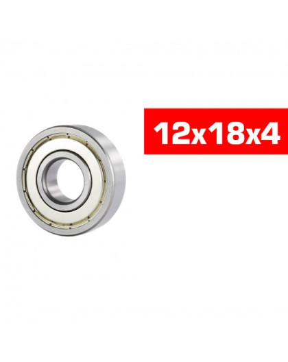 "12x18x4mm ""HS"" METAL SHIELDED BEARING SET (2pcs) - UR7850-2 - ULTI