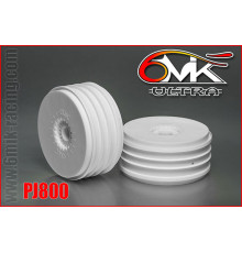 Wheels 1/8 Buggy Ultra white (2) - 6MIK - PJ800