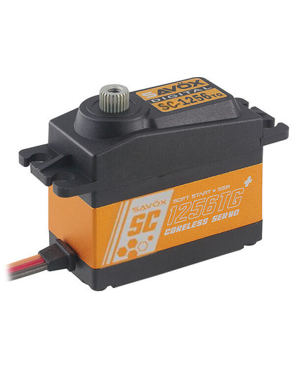 HIGH TORQUE CORELESS DIGITAL SERVO SC1256TG+ - SAVOX - SC1256TG+