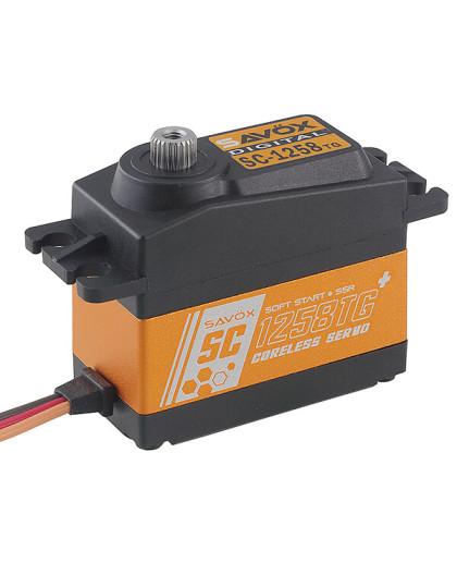 HIGH TORQUE CORELESS DIGITAL SERVO SC1258TG+ - SAVOX - SC1258TG+