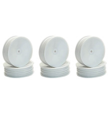 BUGGY FRONT 1/10 2WD SLIM WHEEL WHITE - 3 PAIRS - CENTRO - C0260W