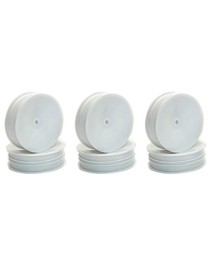 BUGGY FRONT 1/10 2WD SLIM WHEEL WHITE - 3 PAIRS - CENTRO - C0260W