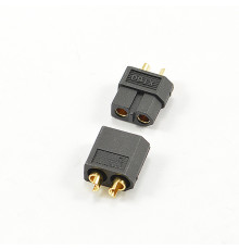 XT-60 BLACK CONNECTOR (MALE/FEMALE) - CENTRO - C0350