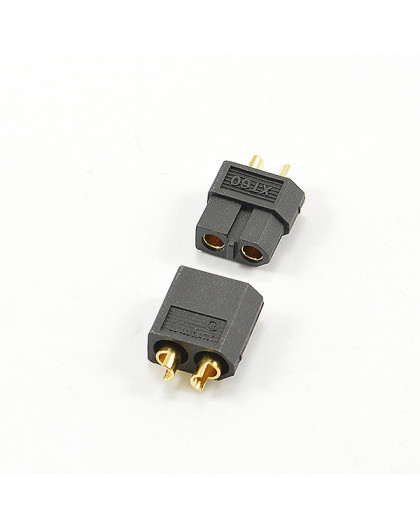 XT-60 BLACK CONNECTOR (MALE/FEMALE) - CENTRO - C0350