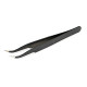 CURVED BLACK TWEEZERS - CENTRO - C0519C