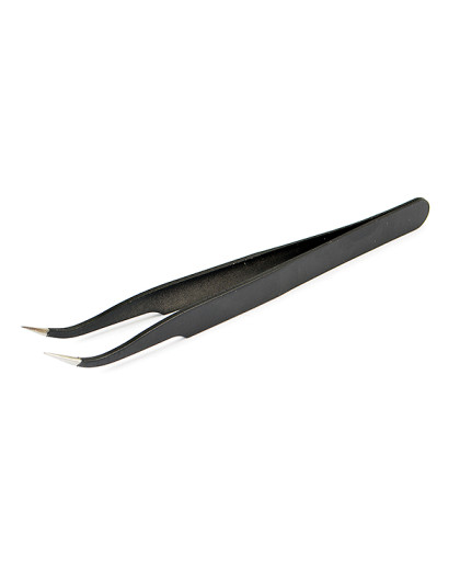 CURVED BLACK TWEEZERS - CENTRO - C0519C