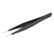 STRAIGHT BLACK TWEEZERS - CENTRO - C0519S