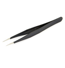 STRAIGHT BLACK TWEEZERS - CENTRO - C0519S