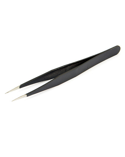 STRAIGHT BLACK TWEEZERS - CENTRO - C0519S