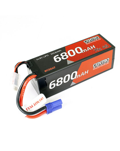 4S 6800mah 14.8V 75C EC5 HARDCASE LIPO BATTERY - CENTRO - C5047EC5