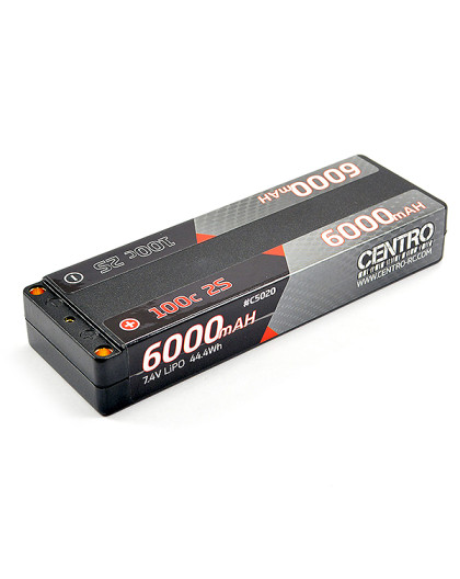 2S 6000MAH 7.4V 100C HARDCASE LCG STICK LIPO BATTER - CENTRO - C5020