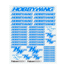 BLUE/WHITE DECAL SHEET - HOBBYWING - D0001BW