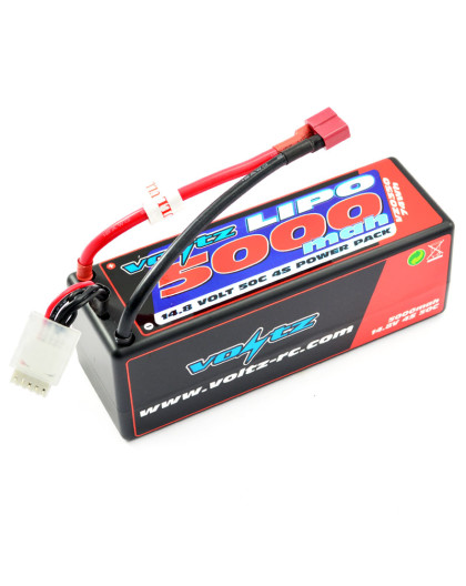 5000mah HARD CASE 14.8V 50C LIPO STICK PACK - VOLTZ - VZ0350