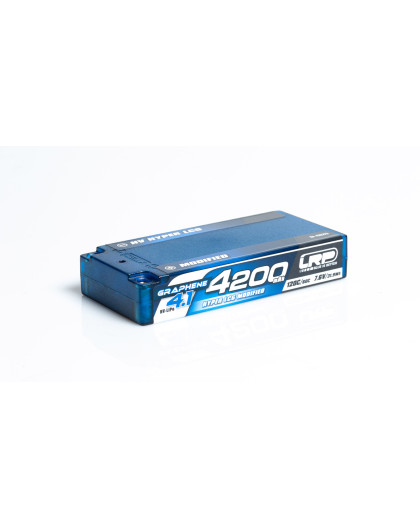 Accu Lipo 4200mah 2S HV 120C/60C Shorty HLCG Graphene - LRP - 432273