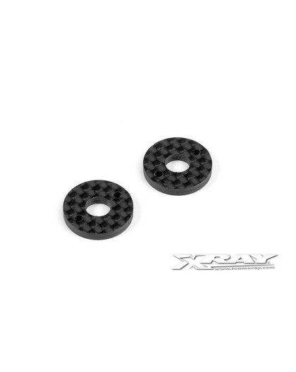 X10 GRAPHITE 2.5MM SHIM FOR 6MM BODY POST (2) - 371349 - XRAY