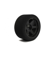 Pneus piste 1/8 avant 69mm 45 Shore jantes carbone (2) - HOT RACE