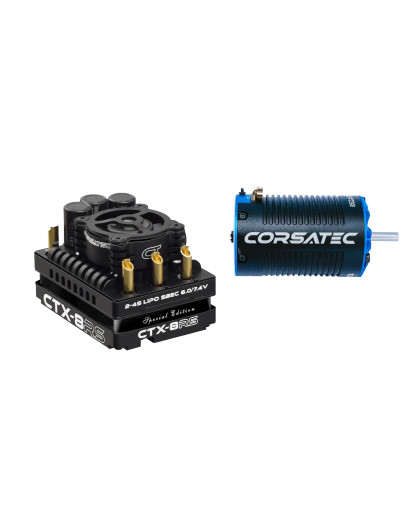 Combo Variateur 1/8 Pro 250A Black Edition + Moteur 1900kv - CORSATEC