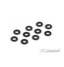 ALU SHIM 3x6x1.0MM - BLACK (10) - 303122-K - XRAY