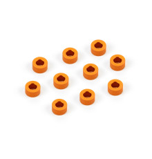 ALU SHIM 3x6x3.0MM - ORANGE (10) - 303125-O - XRAY