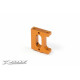 Platine support servo alu orange T4 - XRAY - 306202